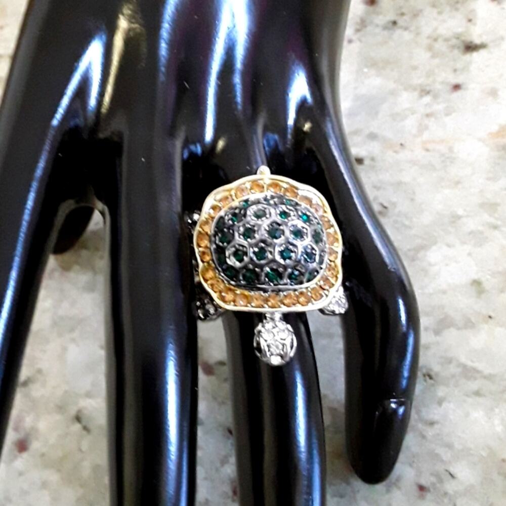 NIB Ring Turtle Tortoise Cocktail Ring 7, 8, 9, 10